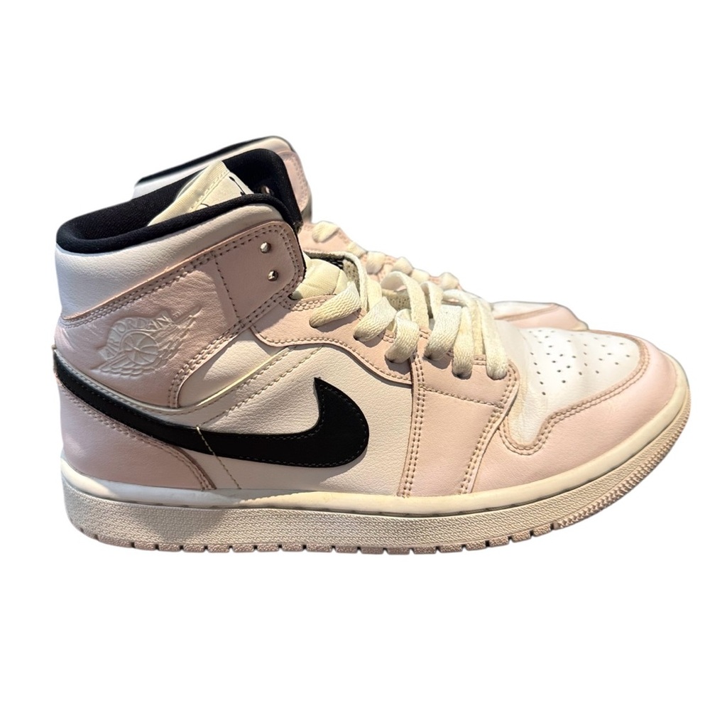 Air Jordan 1 Mid Barely Rose Women’s Size 8 High Top Sneakers
